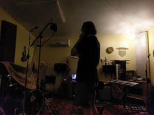 In the studio with Steve